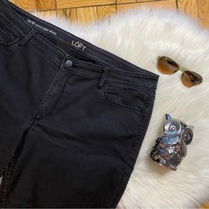 LOFT Curvy Black Skinny Jeans